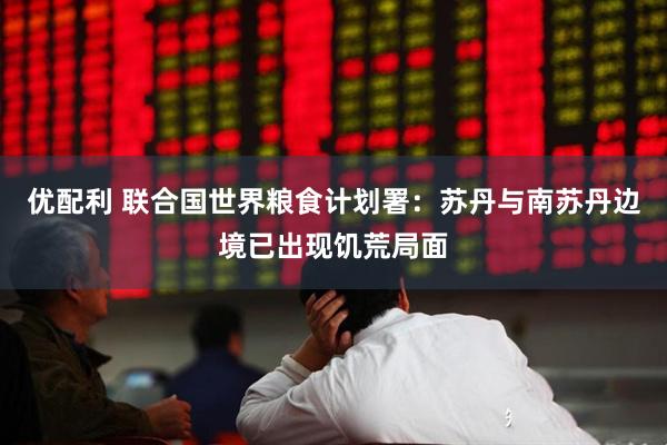 优配利 联合国世界粮食计划署：苏丹与南苏丹边境已出现饥荒局面
